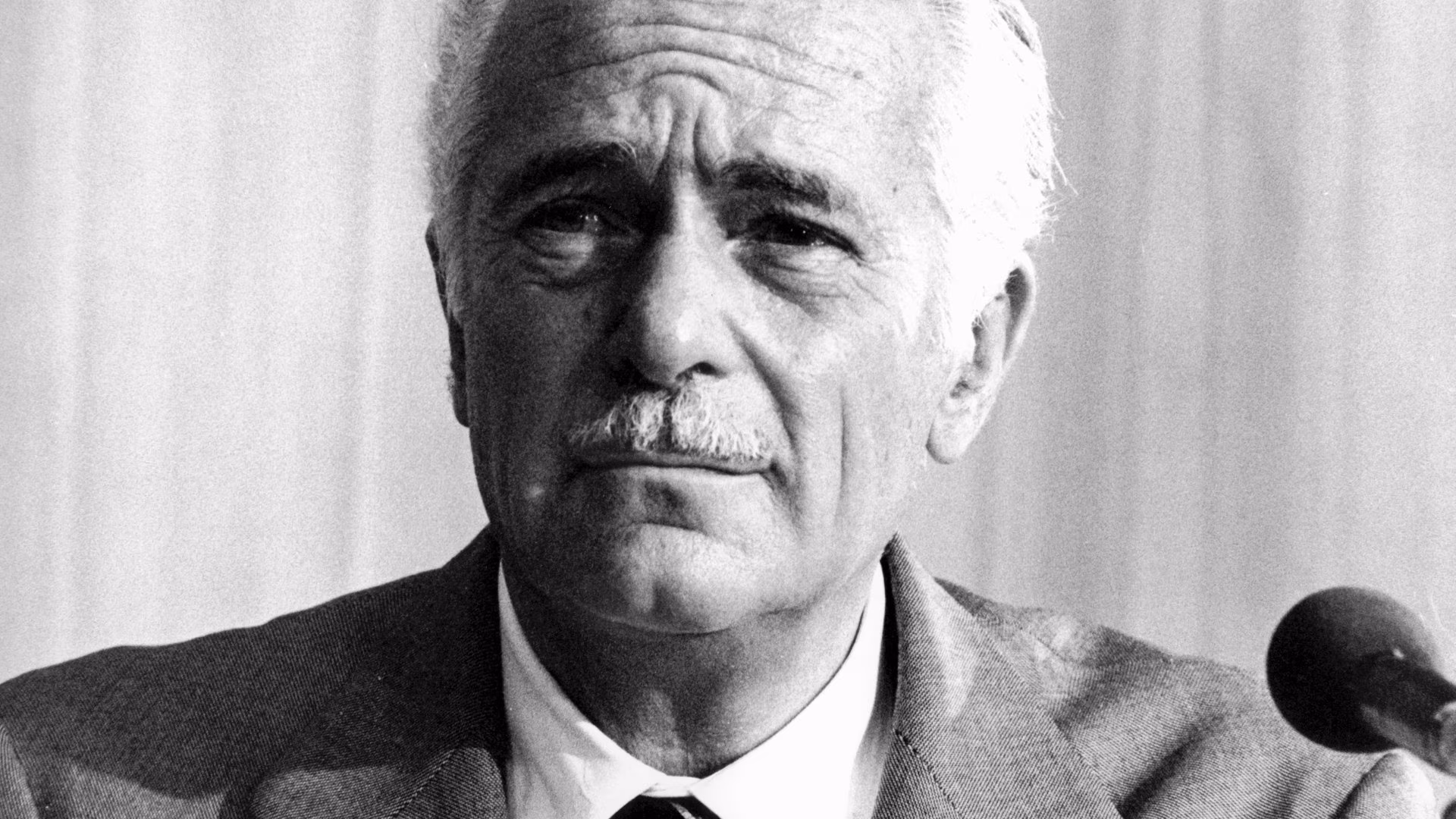 The Italian scientist and chairman of the “Club of Rome”, Aurelio Peccei, in Berlin in 1974.